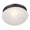 Maxim Essentials 2-Light 9" Wide Oil Rubbed Bronze Flush Mount Light 5885FTOI - alternate 1